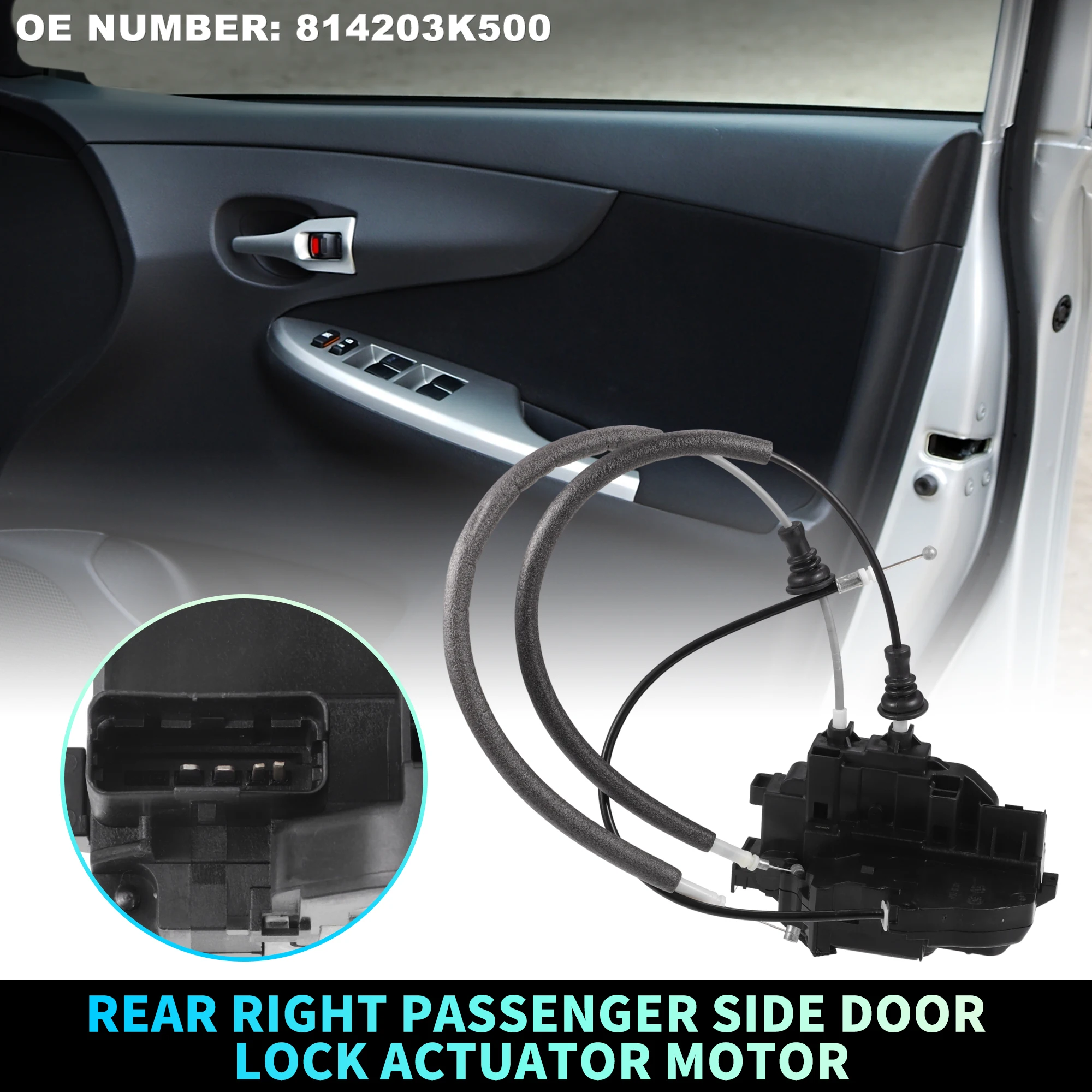 

Мотор привода замка задней правой двери Uxcell для Hyundai Sonata 2007-2010 814203K500