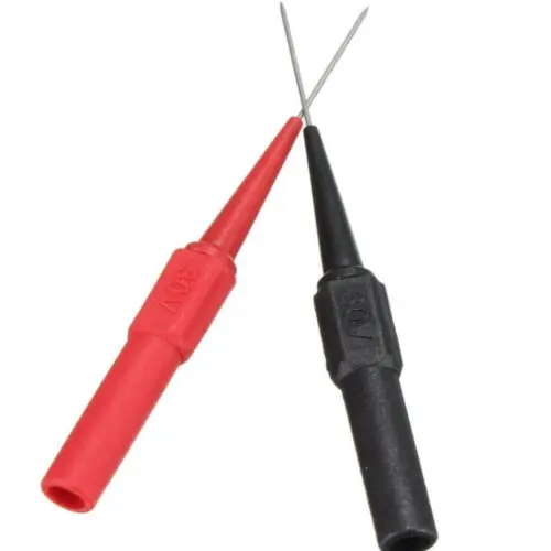 4mm Banana Socket Red Black Insulation Piercing Needle Non-destructive Pin Test Probes for Tester Etmultimeter 10PCS