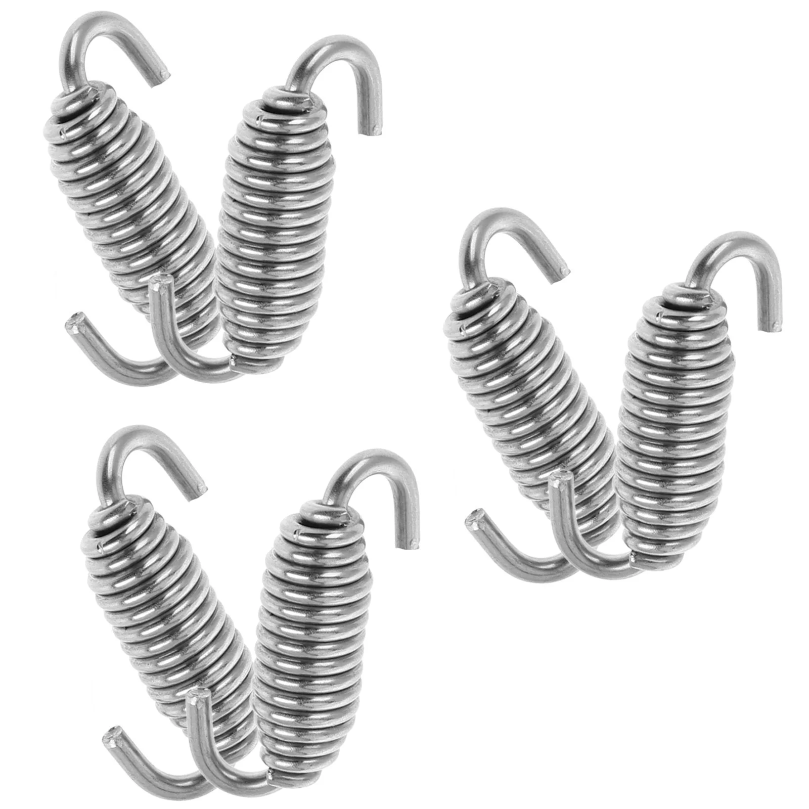

6pcs Exhaust Pipe Springs 54Mm Stainless Steel Universal Tension Springs For Motorcycle Atv Utv Vibration Reduction Tool