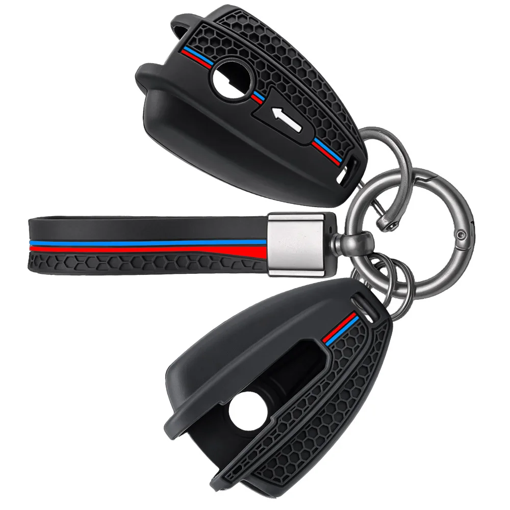 Keychain Silicone Motorcycle Key Case Protector Keyless Cover For BMW R 18 Classic 100 Years R18B R18 B/Roctane/Transcontinental