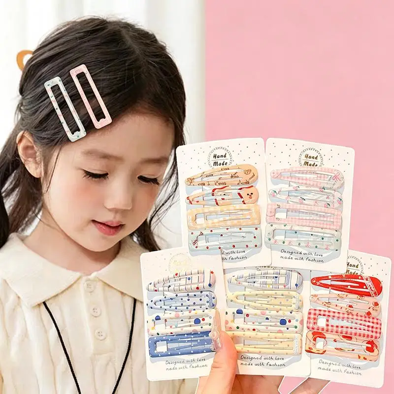 Women Hair Clips Set, Korean Style Polka Dot Dopamine Cute Sweet Hair Barrettes, Fashion Versatile Hair Accessories