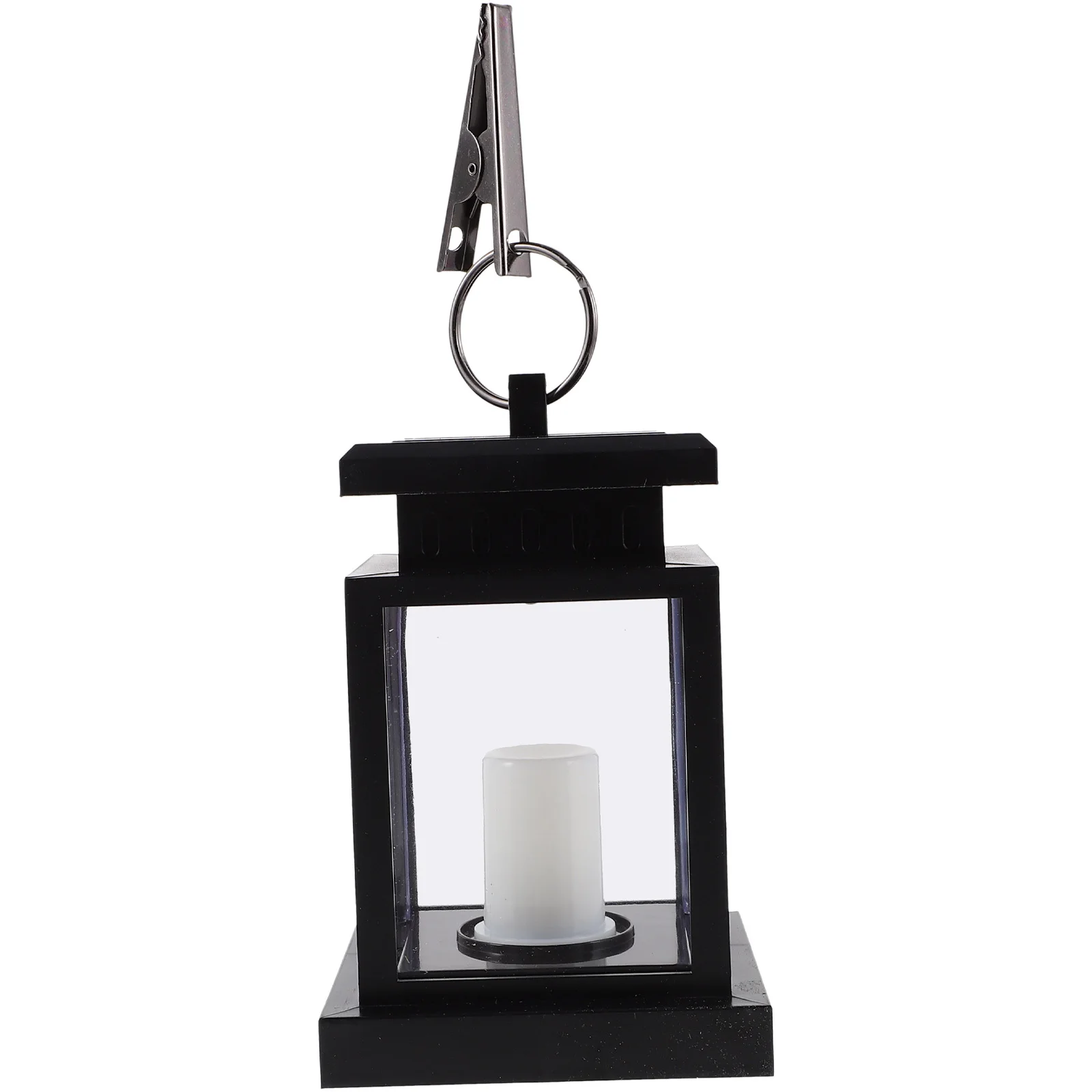 

Outdoor Solar Pillar Lamp Flickering Flames Vintage Metal ABS Solar Post Light for Garden Patio Yard Courtyard Pathway