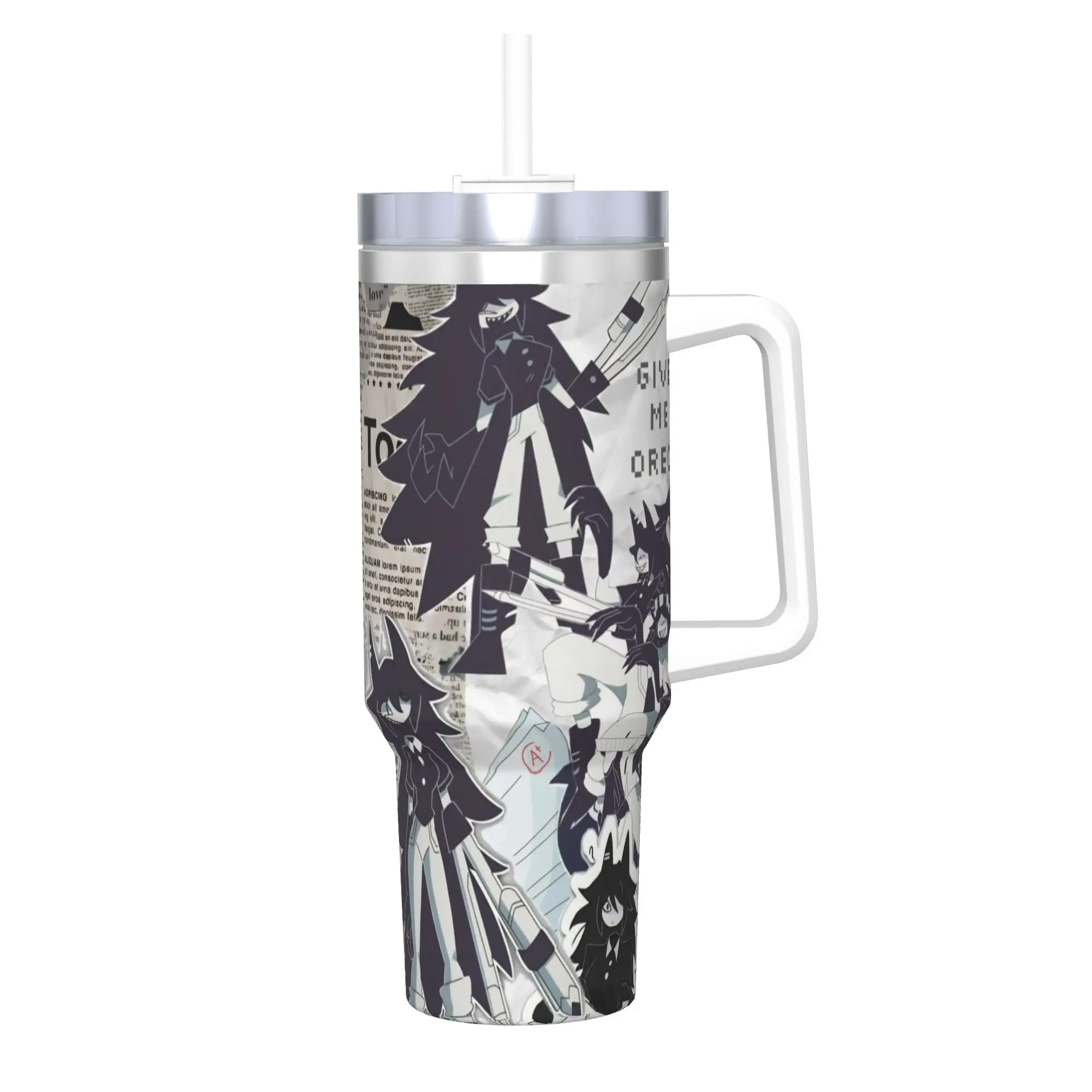 FPE Fundamental Paper Education 40oz Tumbler Stainless Steel Double Wall Vacuum Insulated  Travel Mug With Straw