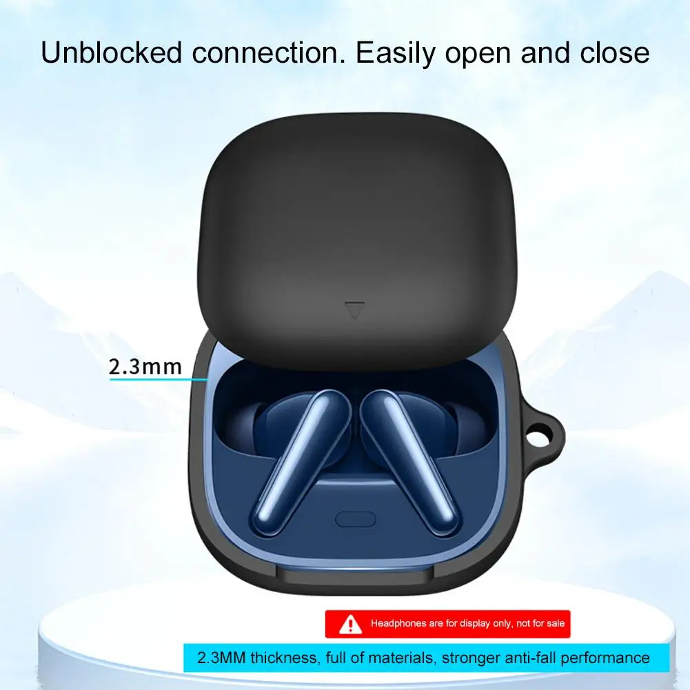 For Soundcore Liberty 5 Full Cover Solid Color Earphone Shockproof Silicone Headphone Cover For Soundcore Liberty 5 D3o7