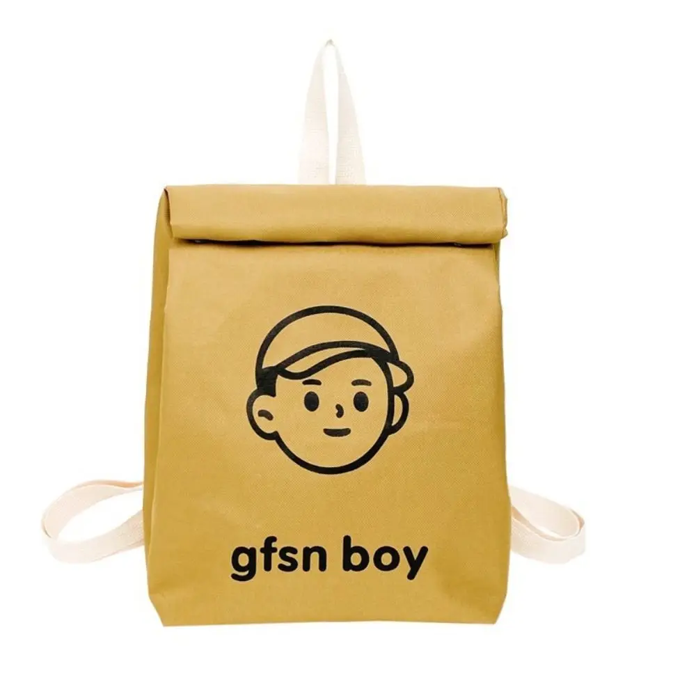

Portable Lightweight Square Canvas School Bag Large Capacity Leisure Gfsn Girl Backpack Durable Canvas Boys