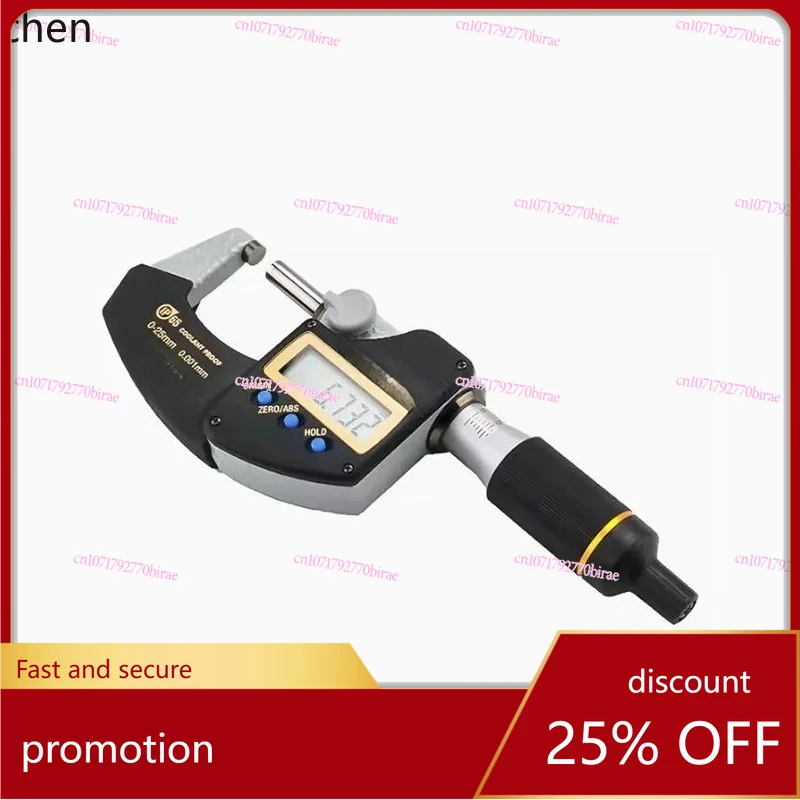 

HXL Measurement Range 0-25mm IP65 Waterproof Digital Micrometer 293-145-30 MDE-25PX
