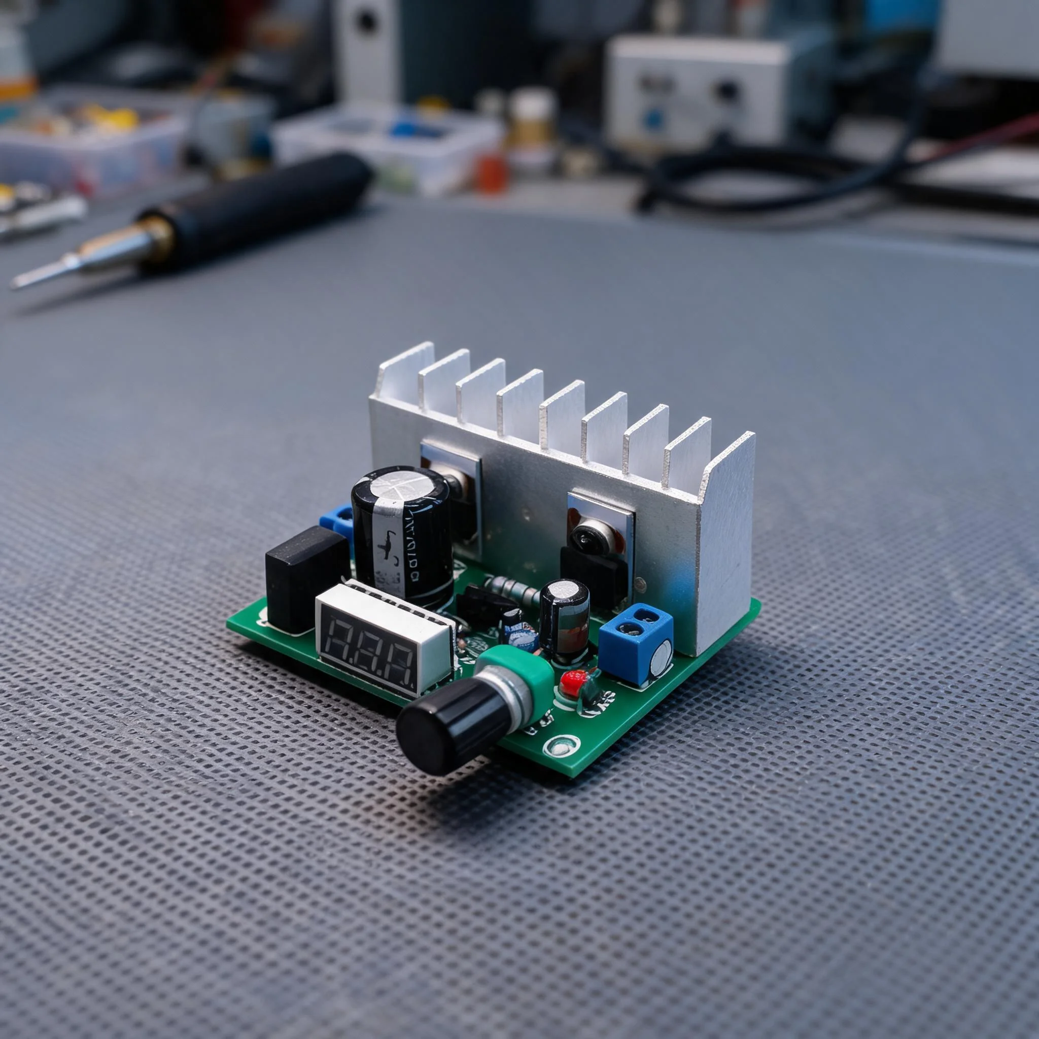 Dual LM317 Parallel Adjustable Power Supply Module 1.25-32V 4.5A With Digital Display For DIY Electronics Test Measurement Tool