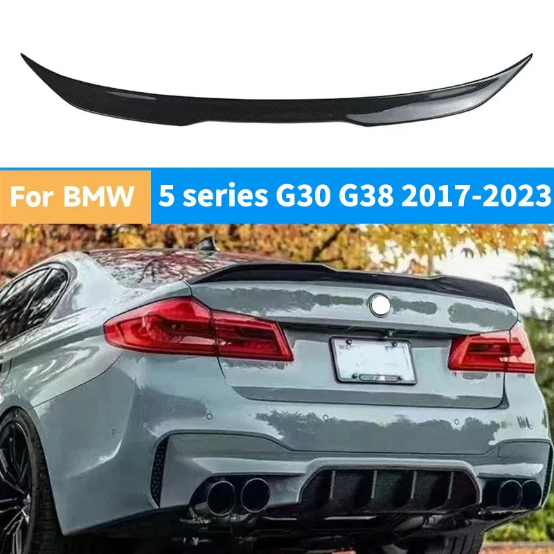 

For BMW 5 series G30 G38 2017-2023 Rear Trunk Roof Spoiler Lip Wing Pro Style Body Kit Car Styling Accessories Rear fixed wing