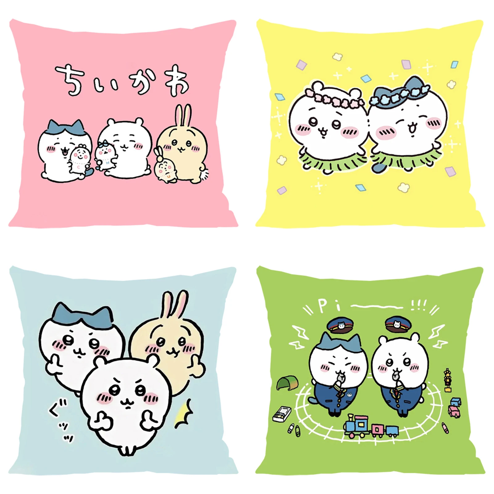 Cute C-Chiikawas Cover for Pillow Cases 45x45 Cushions Cover Decorative Pillowcases Pillowcase 40x40 Home Decoration Cushion Bed