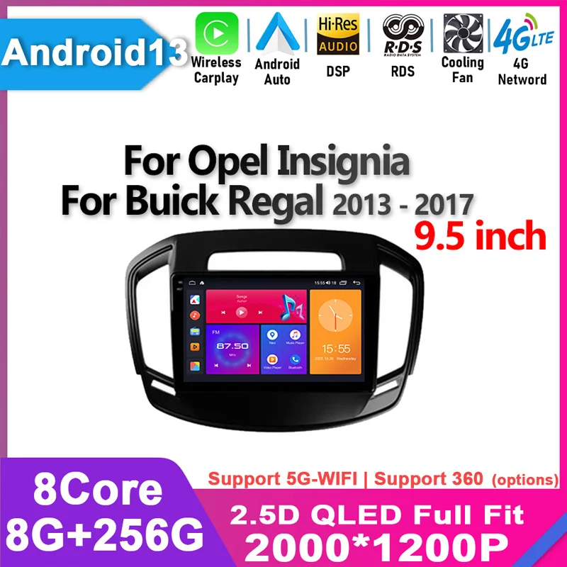 2K For Opel Insignia For Buick Regal 2013 - 2017 Android 13 Car Radio Multimedia Video Player Navigation No 2din 2 din DVD