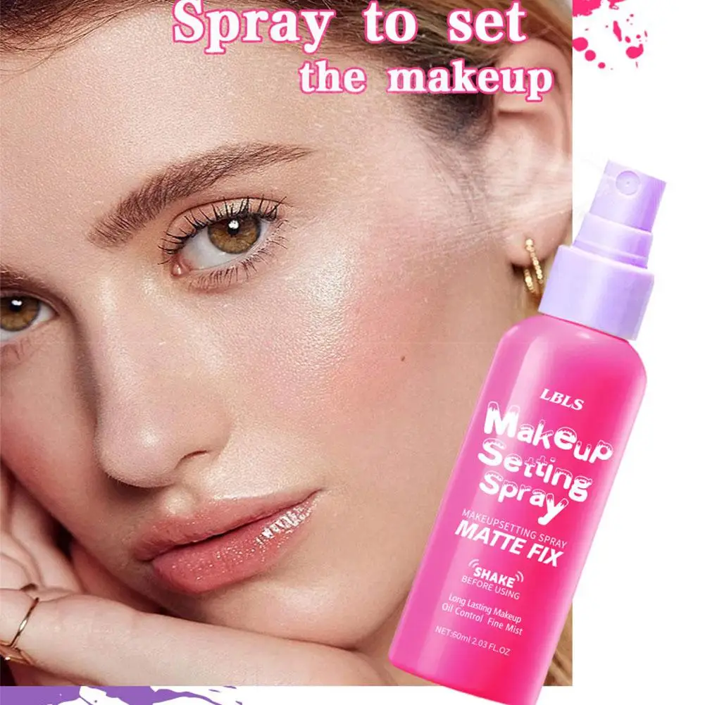 بخاخ إعداد المكياج، رذاذ طبيعي غير لامع للتحكم في الزيت، كريم أساس مرطب يدوم طويلاً، مثبت سريع، لوشن مكياج، بخاخ برايمر للوجه