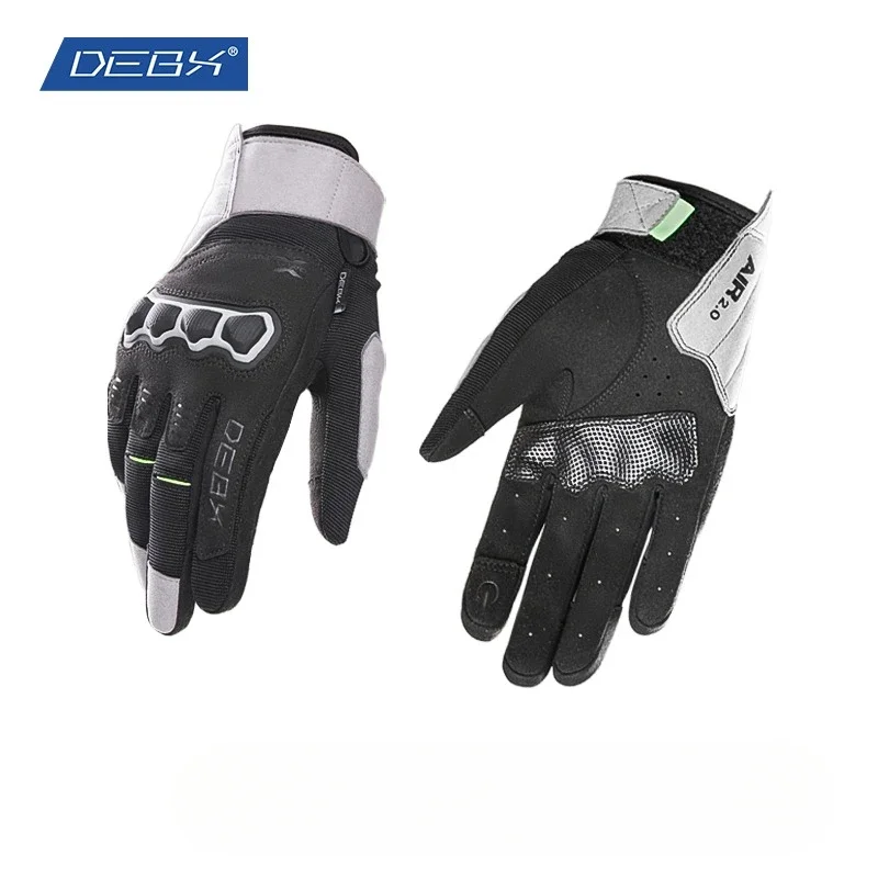 

DEBX Motorcycle Gloves Motorcycle Riding Gloves Anti-drop and Non-slip Four-season Touch Screen Breathable Male Knight Gloves