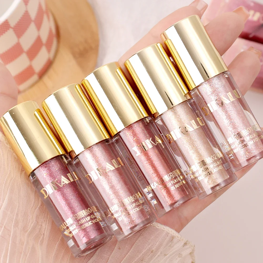 방수 샤이니 젤리 립글레이즈 지속되는 모이스춰 라이징 플럼 핑 글로스 스틱 컵 리퀴드 립스틱 여성 립 메이크업 화장품