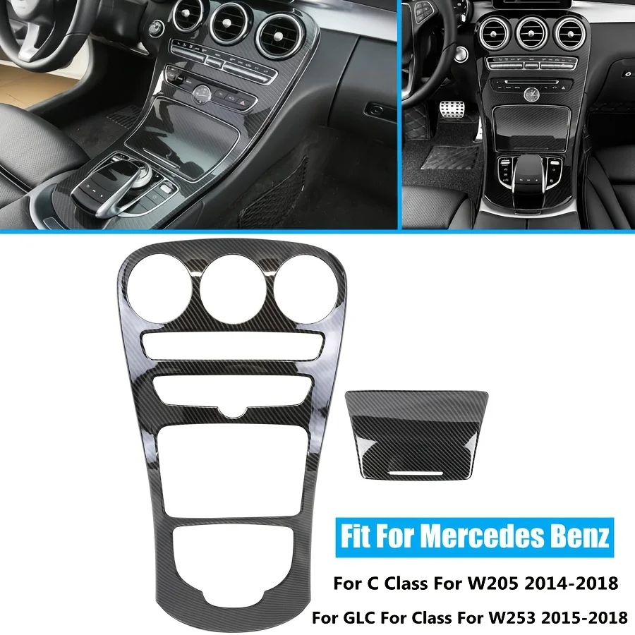 

Автомобильные фаски для C-Class и GLC-Class 2014-2018, накладка на рамку панели переключения передач на центральной консоли - автомобильный аксессуар для интерьера