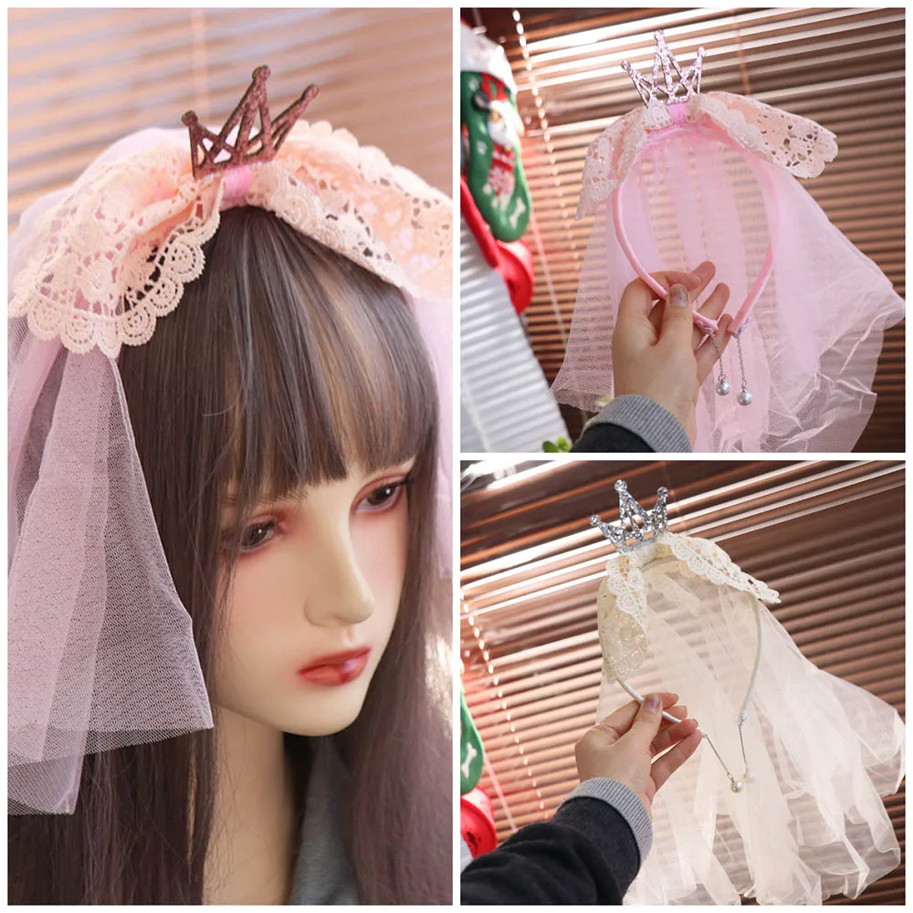 

Simple Mesh Birthday Hairband Gauze Photo Props Happy Birthday Headband Crown Korean Style Girls Hair Hoop Party