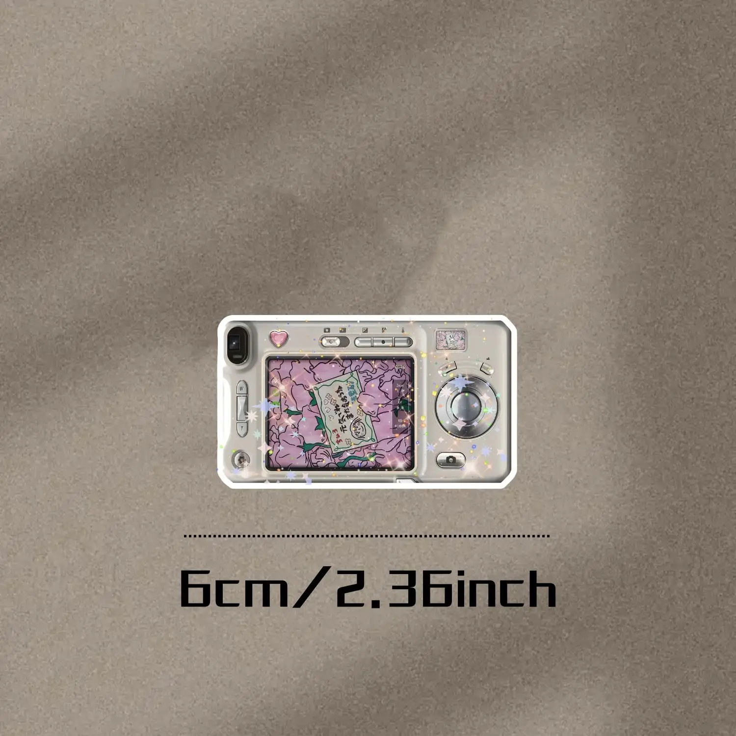 4Pcs Retro Camera Holographic Sticker Set, Waterproof Vinyl Decal for Car, Laptop, Window