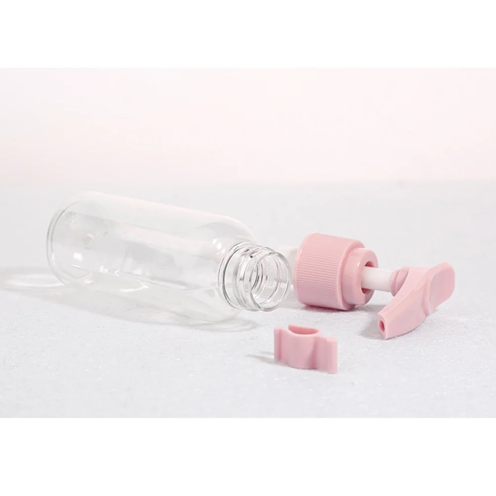 

1 Set Storage Bottle Portable Travel Makeup Dispenser Small Lotion Container For Camping Business Trip Use Pink 120Ml