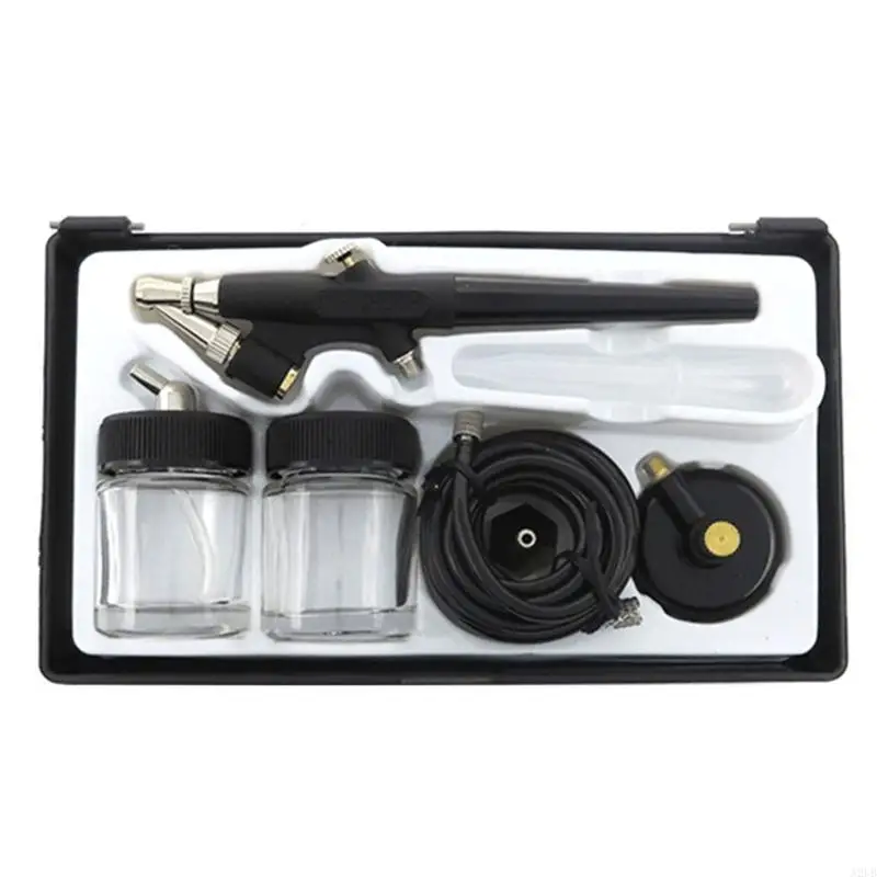 プロフェッショナルスプレーペイントツール 0.8mm ノズル スケールモデルや DIY プロジェクトに使用でき、滑らかな仕上がり A2UB