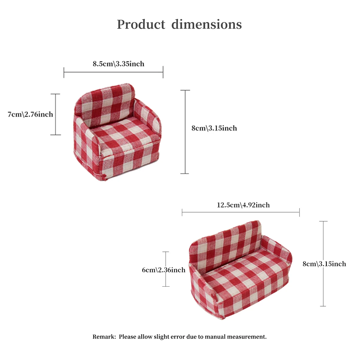 1:12 놀이 집 장난감 미니어처 시뮬레이션 가구 접이식 패브릭 소파