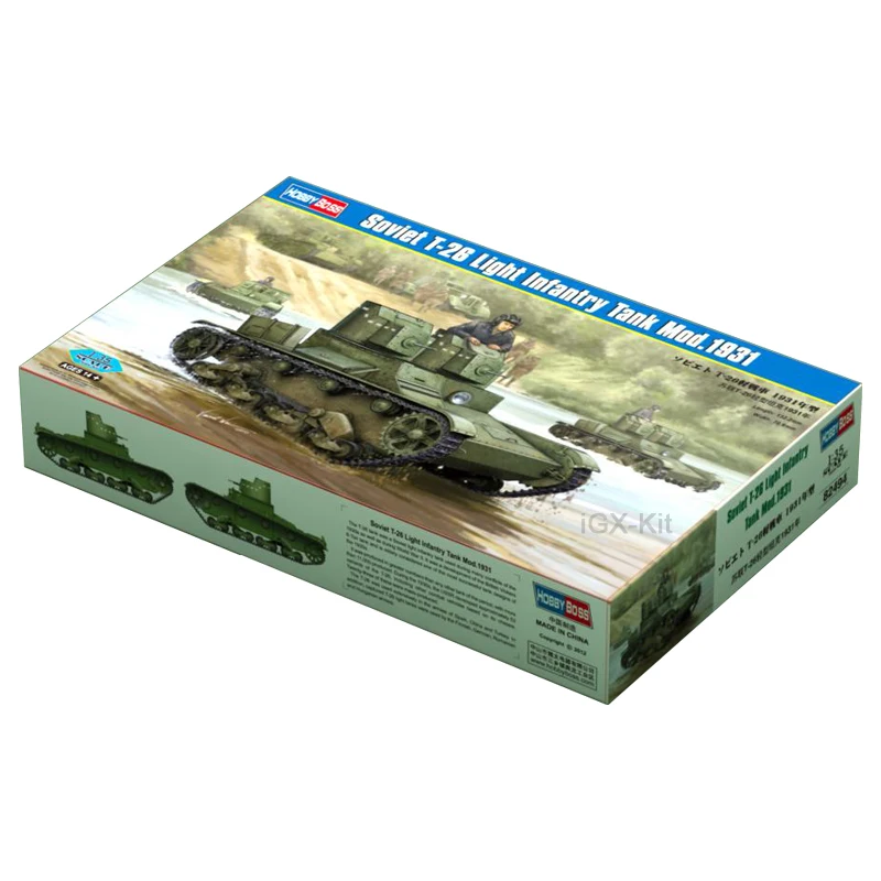 

Hobbyboss 82494 1/35 советский стиль T26 искусственная модель автомобиля хобби ремесло игрушка пластиковый набор для моделирования