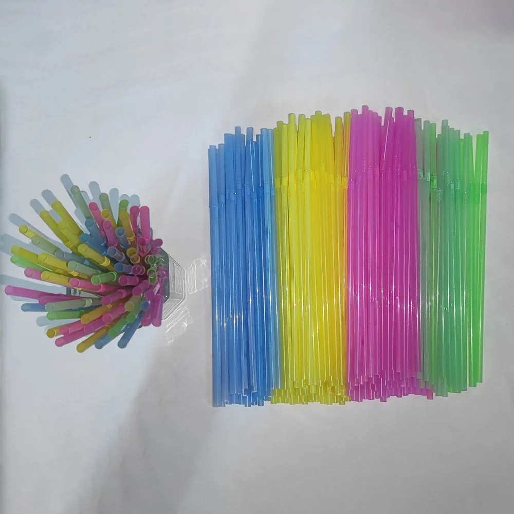 50-3000Pcs Colorful Drinking Straws rietjes Flexible Wedding Party Supplies Drinking Straws Kitchen Bar straw Wholesale