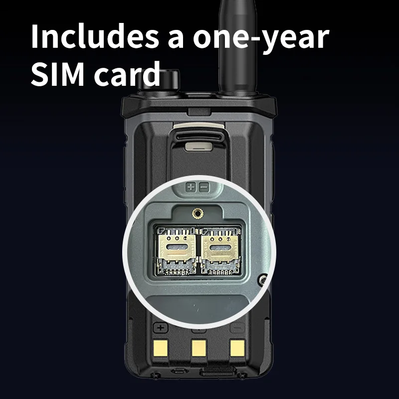 Unikoo PN416 جهاز اتصال لاسلكي عالمي 2 قطعة محمول 4G POC عن بعد 5000 كجم راديو التواصل مجاني 4G بطاقة Sim راديو اتجاهين