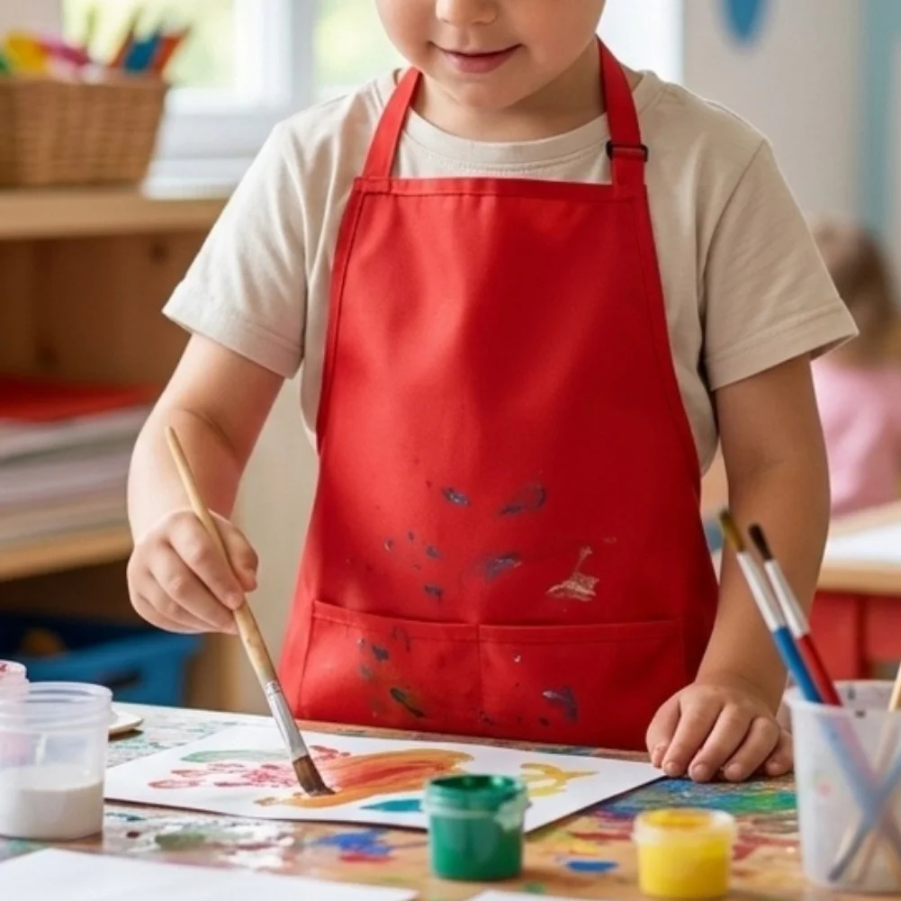 Non Woven Childrens Apron for Use During Practical Lessons Art Making Projects and School Creative Non Woven Childrens
