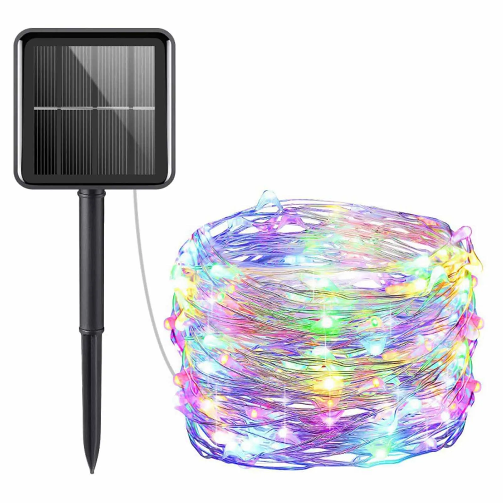 

Waterproof Wire Solar Fairy Lights Solar Powered Outdoor Decor Lights for Tree Party Wedding