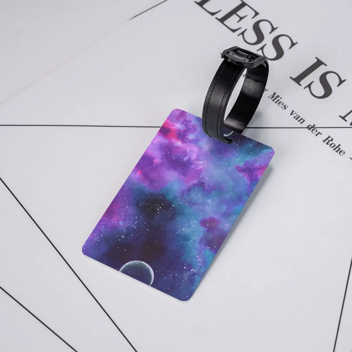 

Бирки для багажа «Неоновые галактические мечты», аксессуары для чемоданов, бирка для ручной клади, держатель для этикеток, идентификатор, имя, адрес