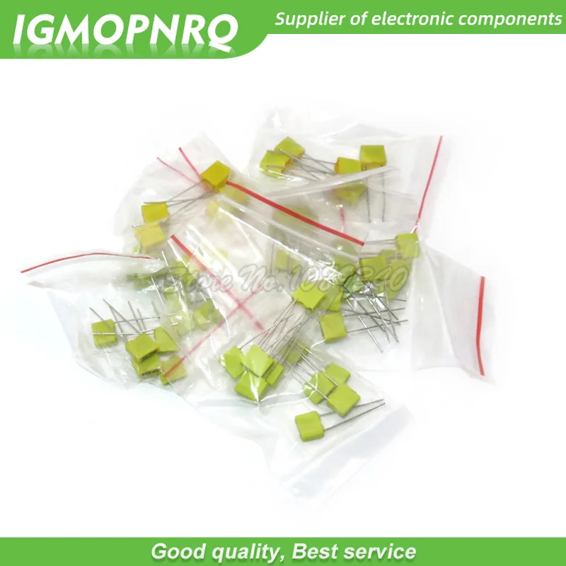 5values*10pcs =50pcs Correction capacitor package kit KIT 100V 102J 152J 332J 472J 103J 333J 473J 104J 224J 474J