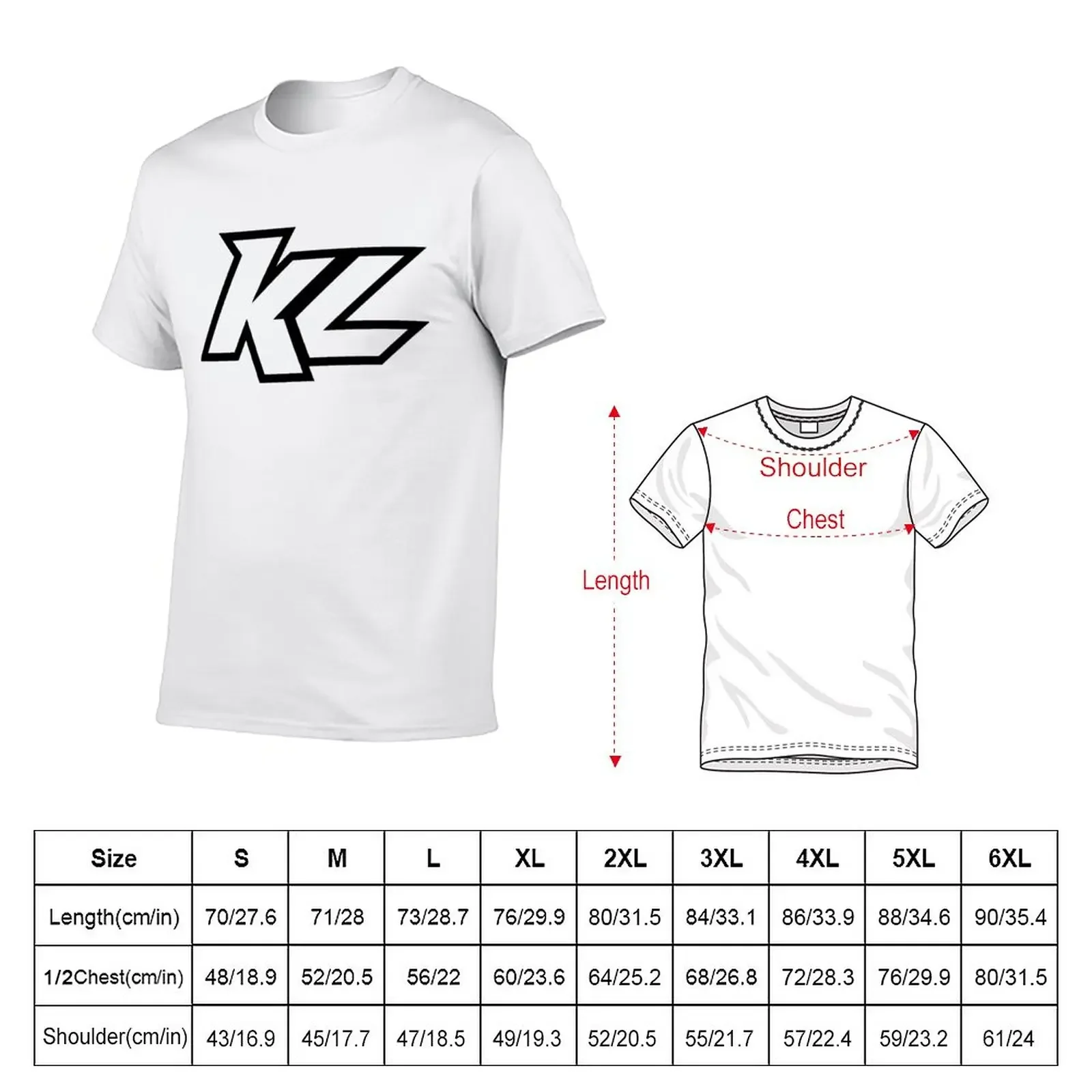 KL US Racer T-Shirt summer tops blacks mens graphic t-shirts pack