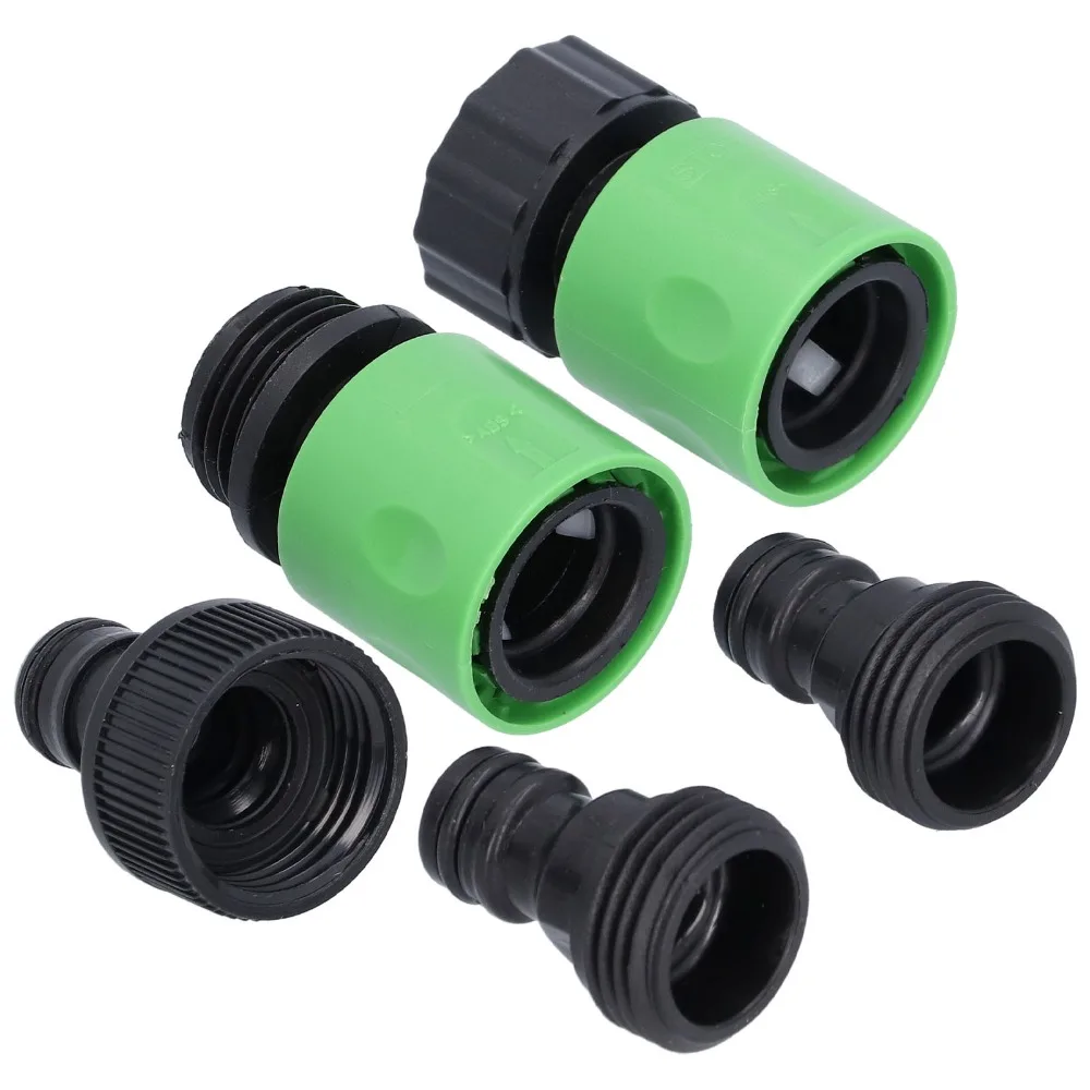 Leak-Proof Quick Connector Plastic with Rubber Gaskets Hose Coupler Easy To Install Irrigation Accessory Outdoor Car Washing