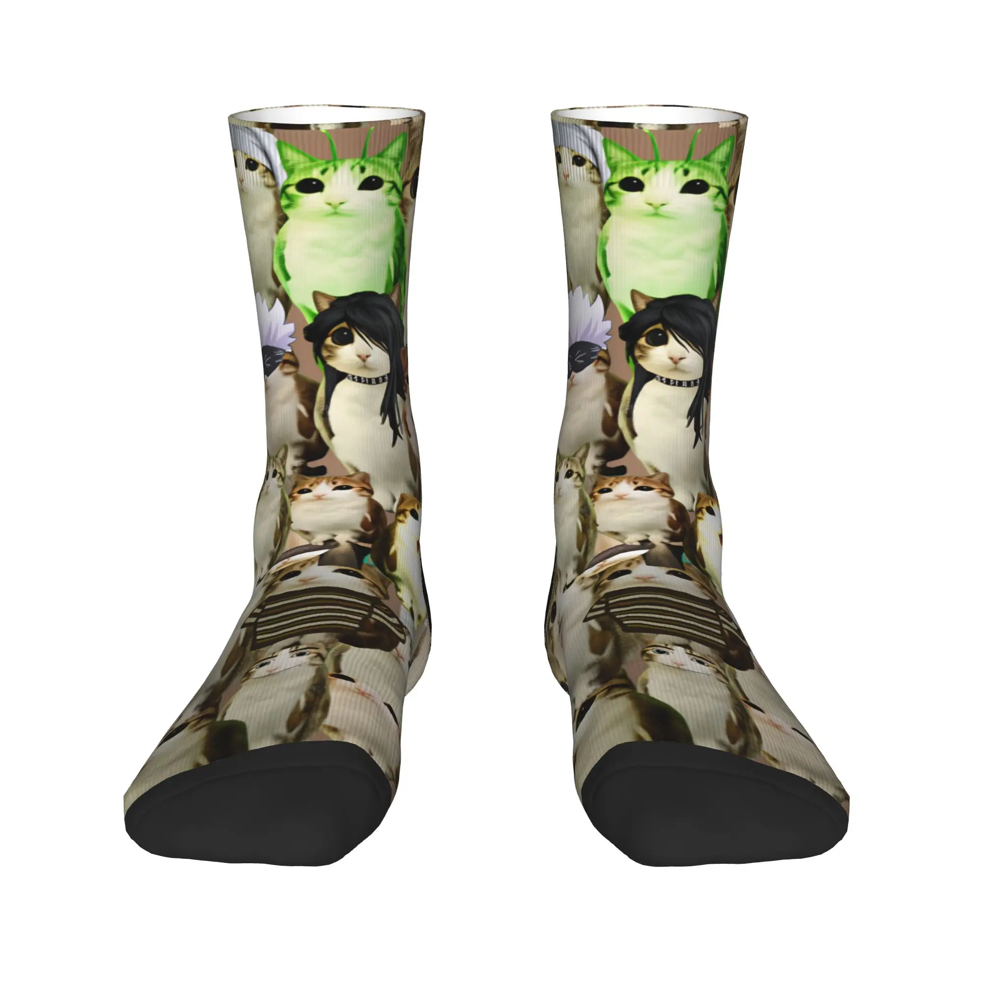Funny Alt Meowl Cat Meme Kitten Stockings Design Funny Socks Spring Anti Sweat Socks Unisex Men Outdoor Sports Quality Socks