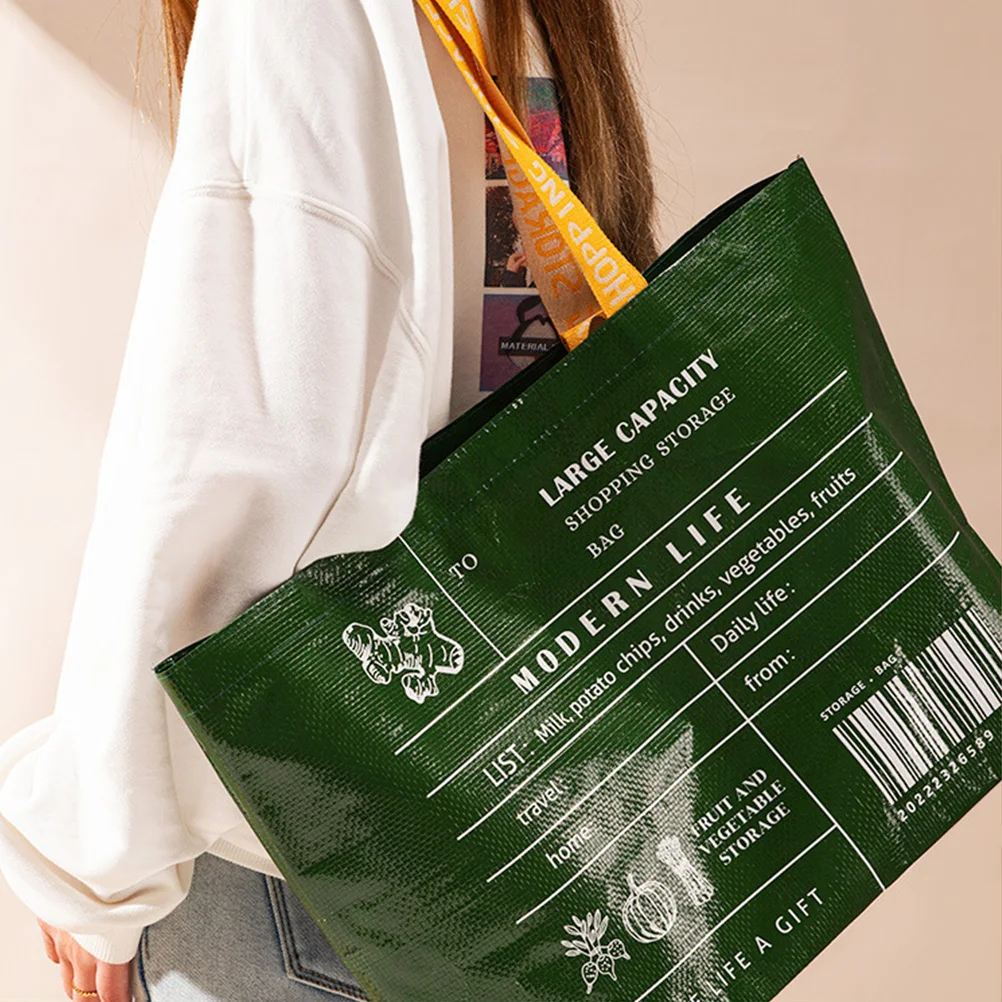 

Eco Friendly Shopping Bag Storage Pouch Large Capacity Lightweight Female Outdoor Bright Colors Practical Long Use