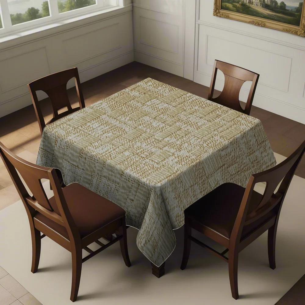 JIT modern simple stripe pattern printed square tablecloth, holiday gift, multi-purpose for indoor and outdoor use.yzb