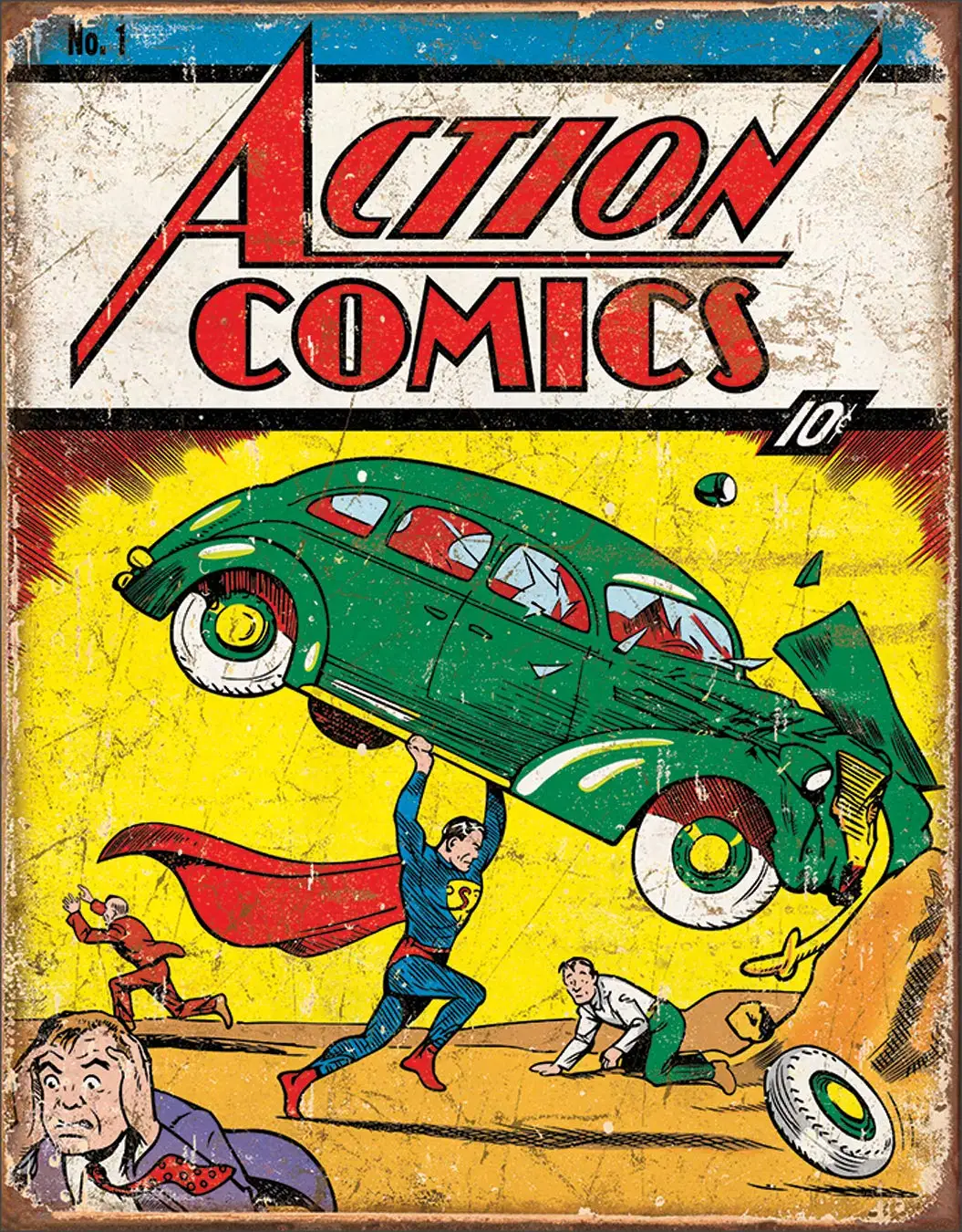 Desperate Enterprises Action Comics No 1 Cover Tin Sign,