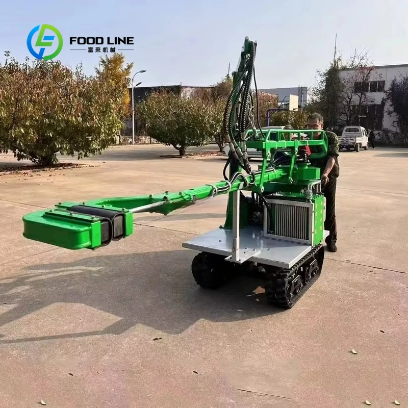 Customized Crawler Track Self-Propelled Vibratory Olive Hydraulic Harvester for Commercial Orchards Hydraulic Fruit Tree Shaker