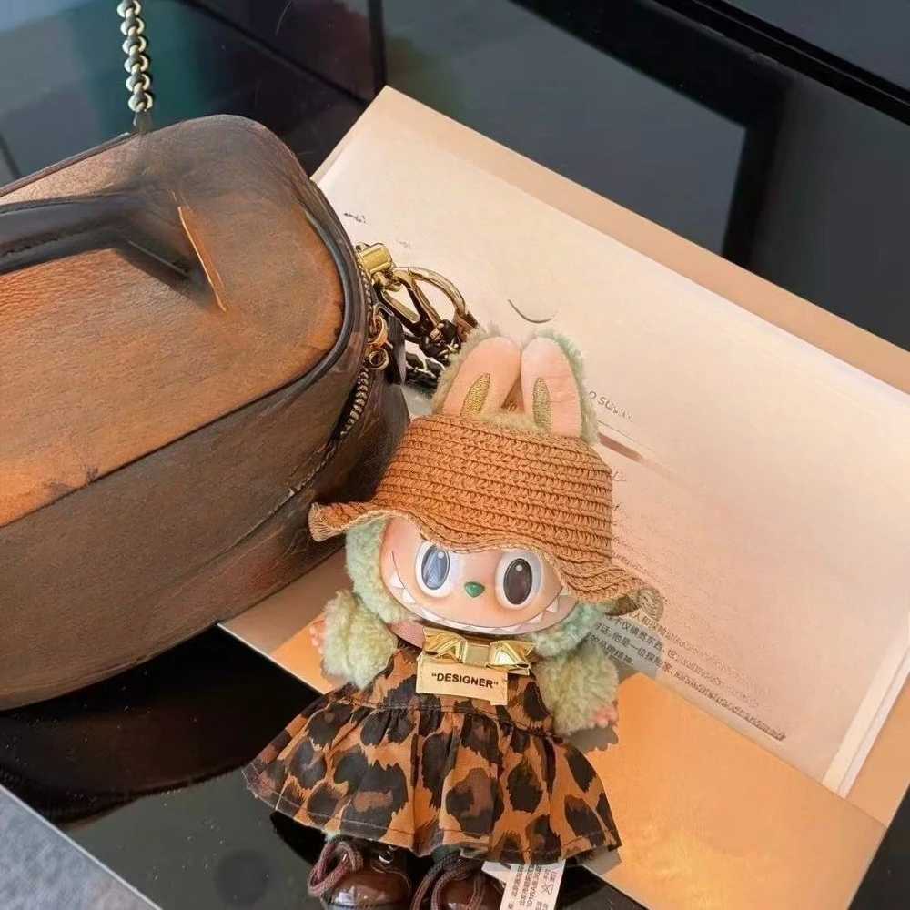 Clothes for15/17cm labubu Baby Clothes Fashion Cat Tempura Fry Shrimps Set Kawaii V1 V2 V3 Doll Clothing Accessories waist bag