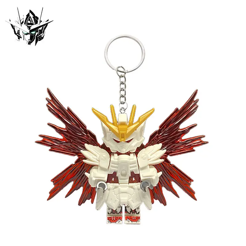 بانداي أنيمي جاندام بنة مفتاح سلسلة ميكا جاندام مفتاح قلادة الملحقات شنقا حقيبة مدرسية الصبي هدية عصرية باردة