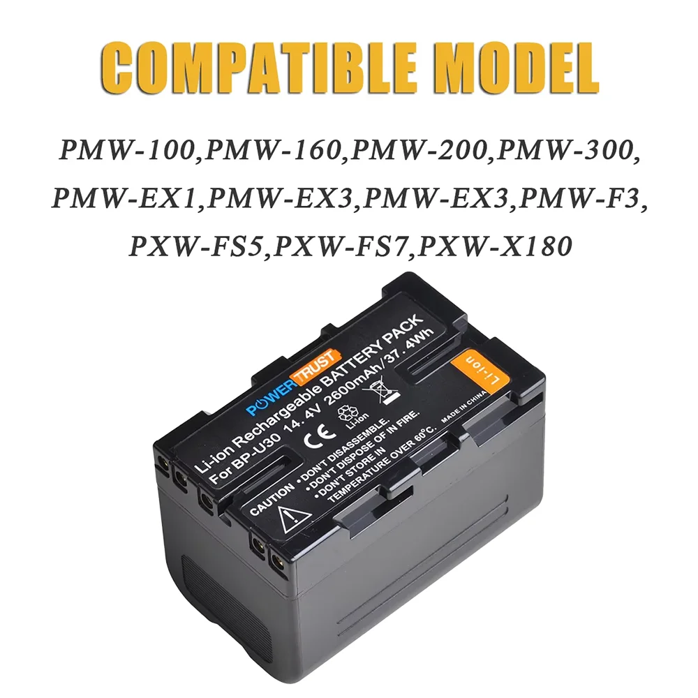 BP-U30 Battery Interface for BP-U100 BP-U30 U60 U65 U90 & Sony EX260 EX280 Z280 FS5 PXW-FX9 FS7 FX6 Z190 EX1R EX200 F3 F3K 100