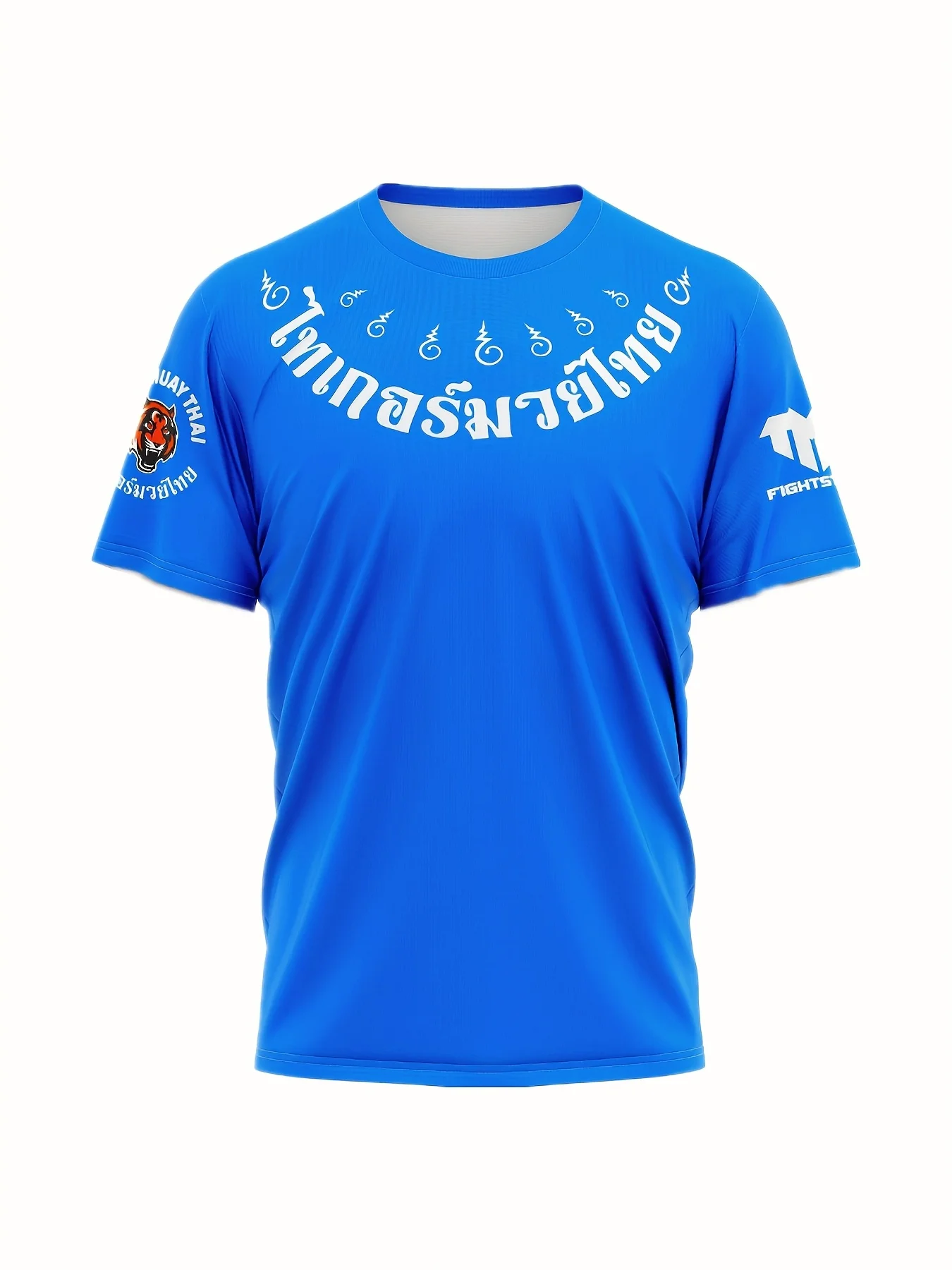 تي شيرت تدريب Muay Thai للرجال - أكمام قصيرة قابلة للتنفس وممتصة للرطوبة ومتينة مع تصميم ملاكمة نابض بالحياة للجري في صالة الألعاب الرياضية #6