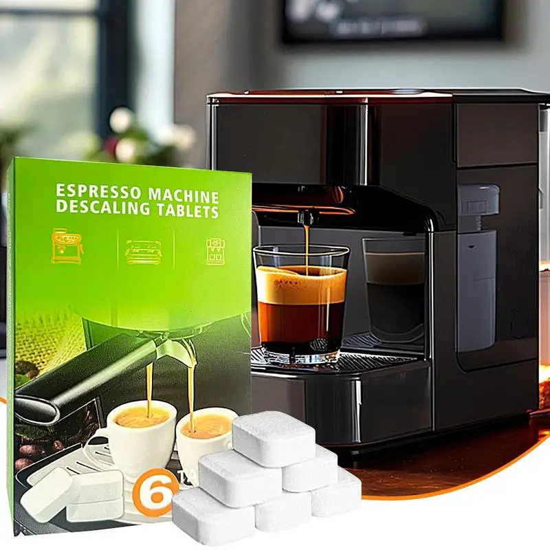 Koffiemachine Ontkalkingstabletten Koffiemachine Reinigingstabletten 6 Stuks Espressomachine Reiniger Vaste Reiniger Tabletten Koffie