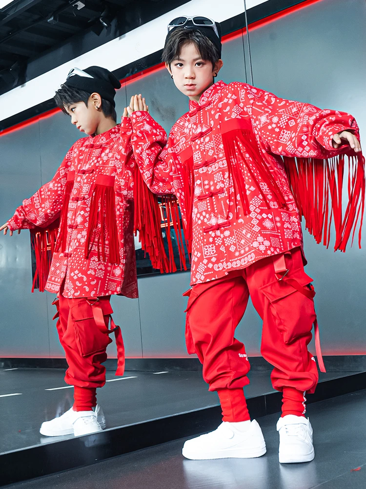 Children's Street Dance Costumes Drumset Performance Clothes Modern Dance Performance Clothes Walking Suit Jazz Dance Practice