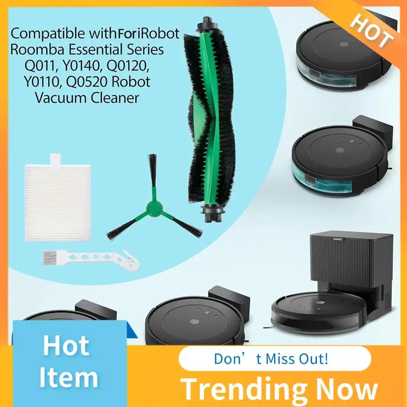 BBNV-قطع غيار لـ Irobot Roomba Essential Series Y0140 Q0120 Q0520 Y0110 Q011 جهاز آلي لتنظيف الأتربة الملحقات