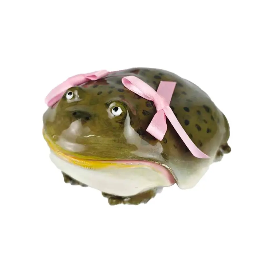 Ugly Frog 手作りイヤホンケース Airpod 用 かわいい面白いピンクの