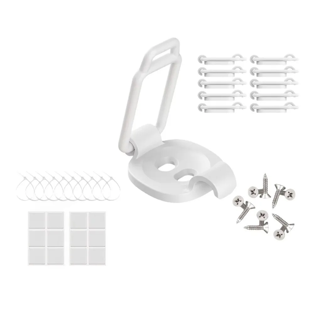 10 Pack Data Line Holder Adjustable Cable Clips Elastic Reusable Desktop Cable Management Self-Adhesive Cord Organizer Indoor
