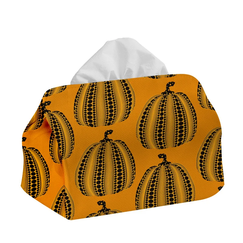 Pumpkin Fabric Drawing Box, Living Room Storage Box, Dining Table Decoration Bag