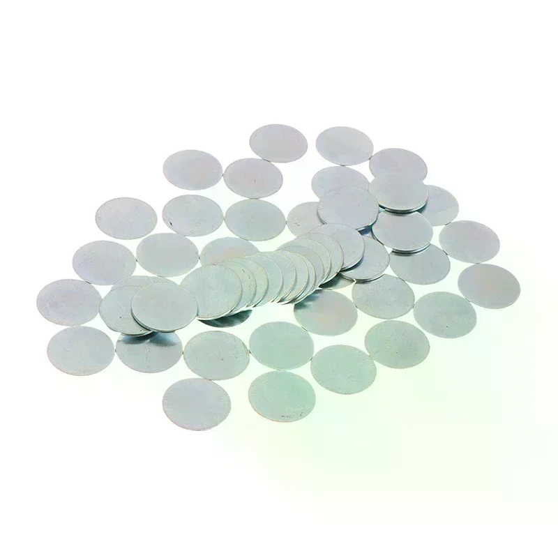 50/100pcs Round Ultra-thin Galvanized Sheet Iron Sheet for Diy Handmade Make Accessories Home Use Daily Essential