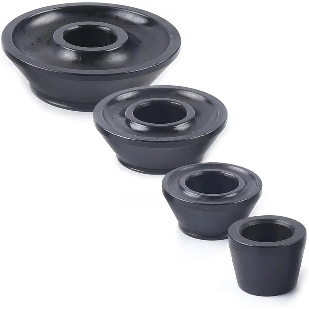 

4Pcs Universal Wheel Balancer Cone Set 40mm Inner Diameter - Cast Steel Black High Hardness Wear Resistant, Fits 40mm Shaft