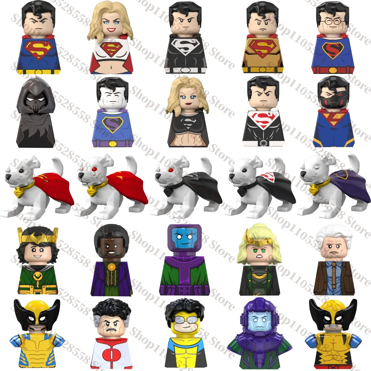 New TV6227 TV6228 G0199 Superhero brick toys Assembled toys Collection model building blocks party gifts